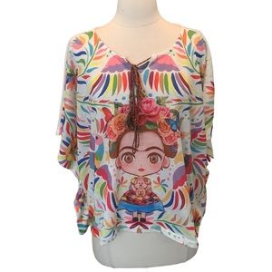 Native Import Frida Kahlo Top